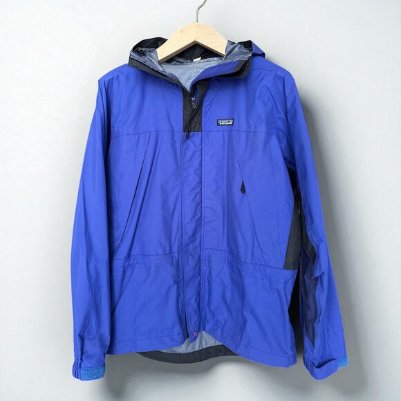 Vintage 2000 Patagonia Rain Snow Hooded Shell Jacket Men’s Size M, Blue, 83505 - Picture 1 of 15